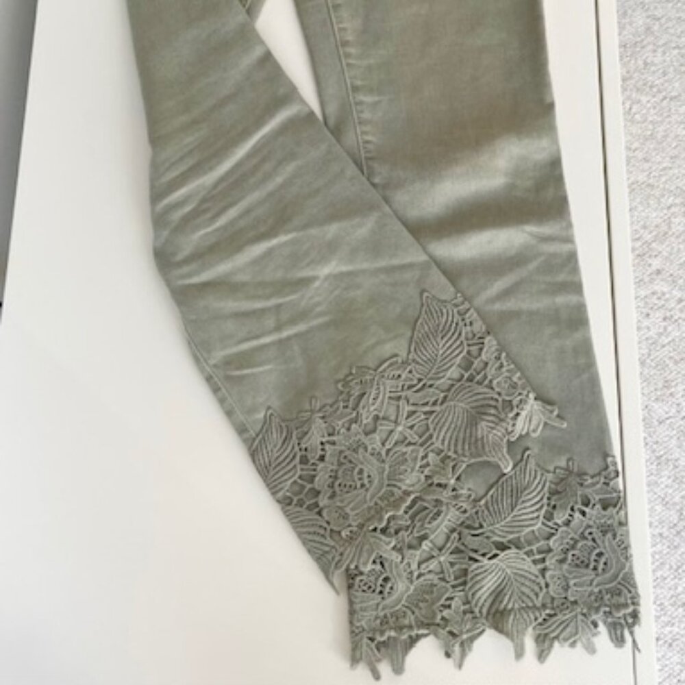 J Brand Cropped Bootcut Embellished Jeans